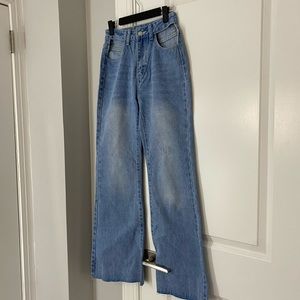 High-rise flare jeans